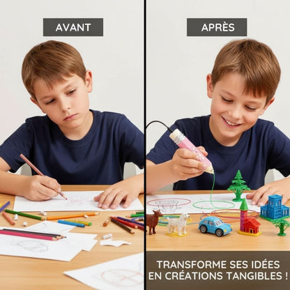Stylo d'art 3D intelligent pour enfants