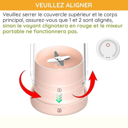 Blender portable rechargeable pour jus et smoothies