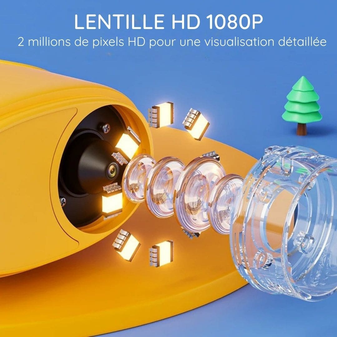 Microscope numérique portable grossissement x1000 pour enfants