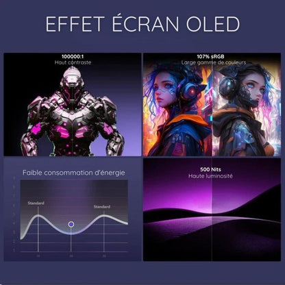 Console de jeu rétro portable pliable