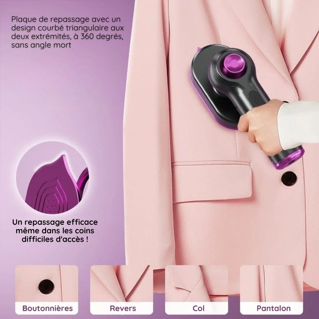 Mini fer à repasser portable compact et moderne