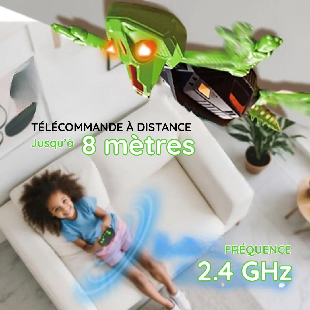 Jouet Robot Lézard Télécommandé 🦎 Rampe sur les murs