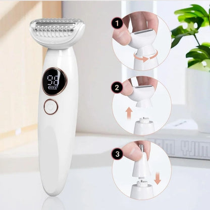 Rasoir électrique féminin - Épilation douce et sécurisée
