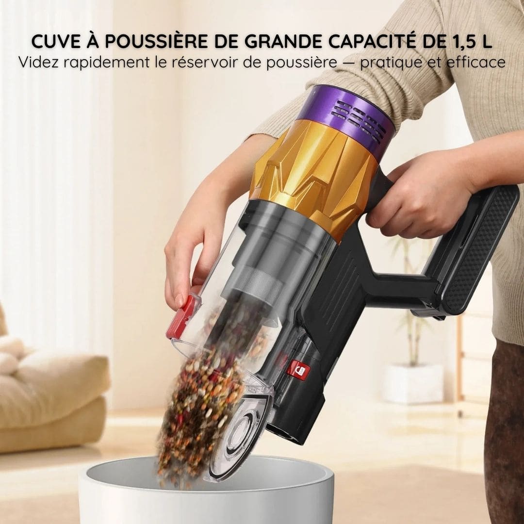 Aspirateur balai 140W sans fil multifonction