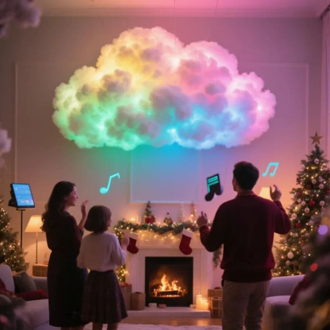 Lampe murale nuage LED à ambiance céleste
