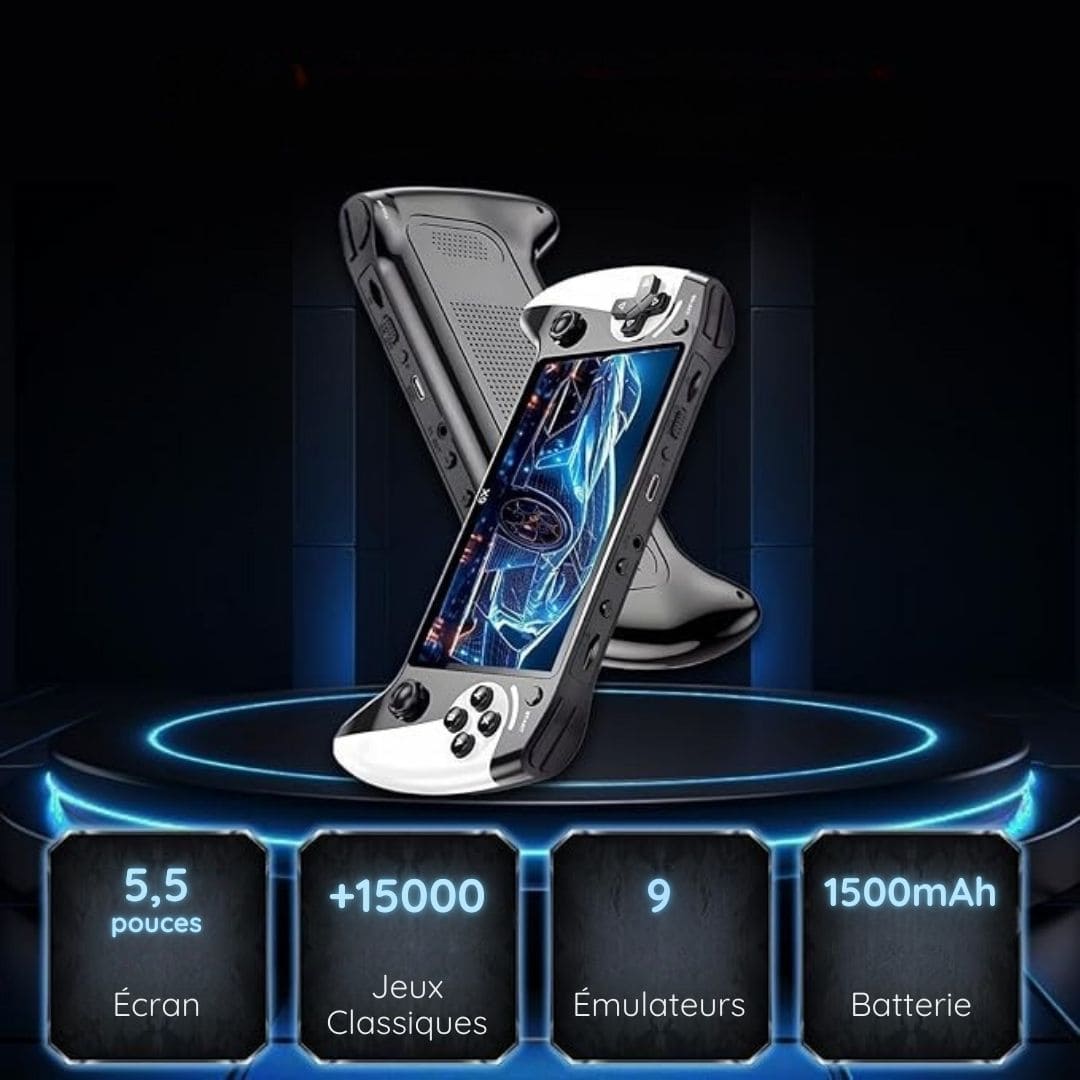 Console de jeux rétro portable X9 (+5.000 jeux inclus)