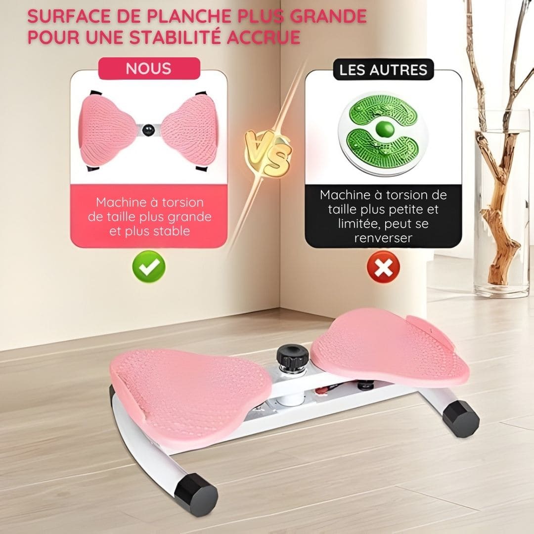 Mini stepper de fitness avec cordes de résistance intégrées