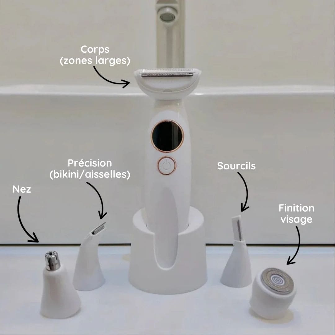 Rasoir électrique féminin - Épilation douce et sécurisée