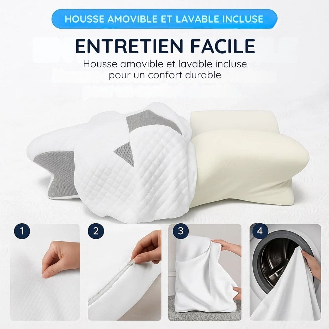Oreiller de soutien ergonomique à mémoire de forme
