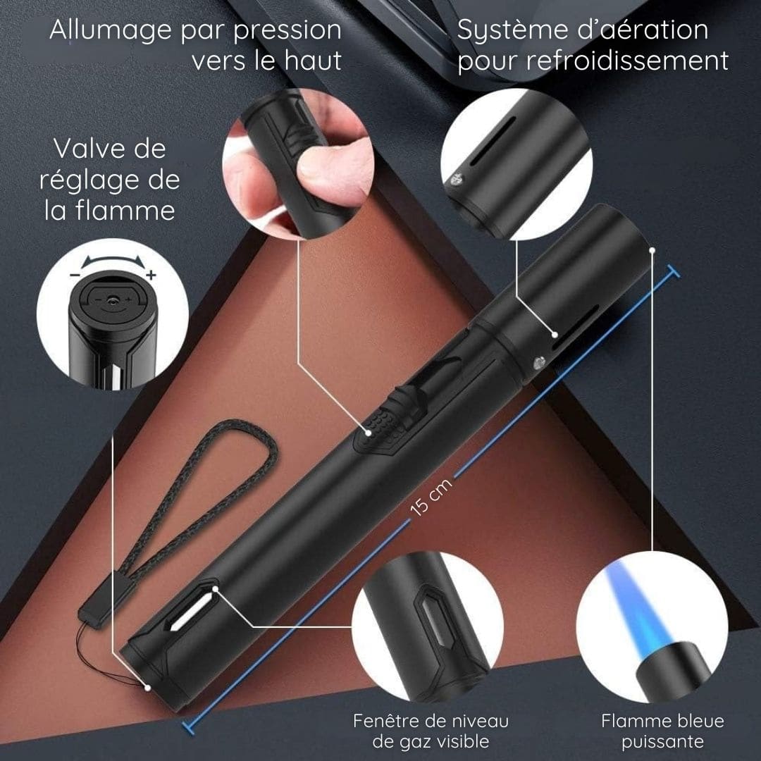 Briquet électronique rechargeable à flamme plasma