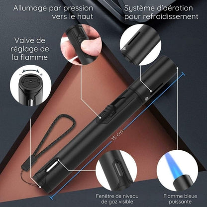 Briquet électronique rechargeable à flamme plasma