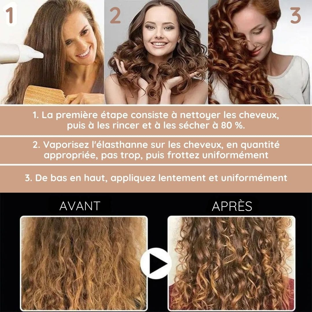 Spray coiffant volumisant pour cheveux
