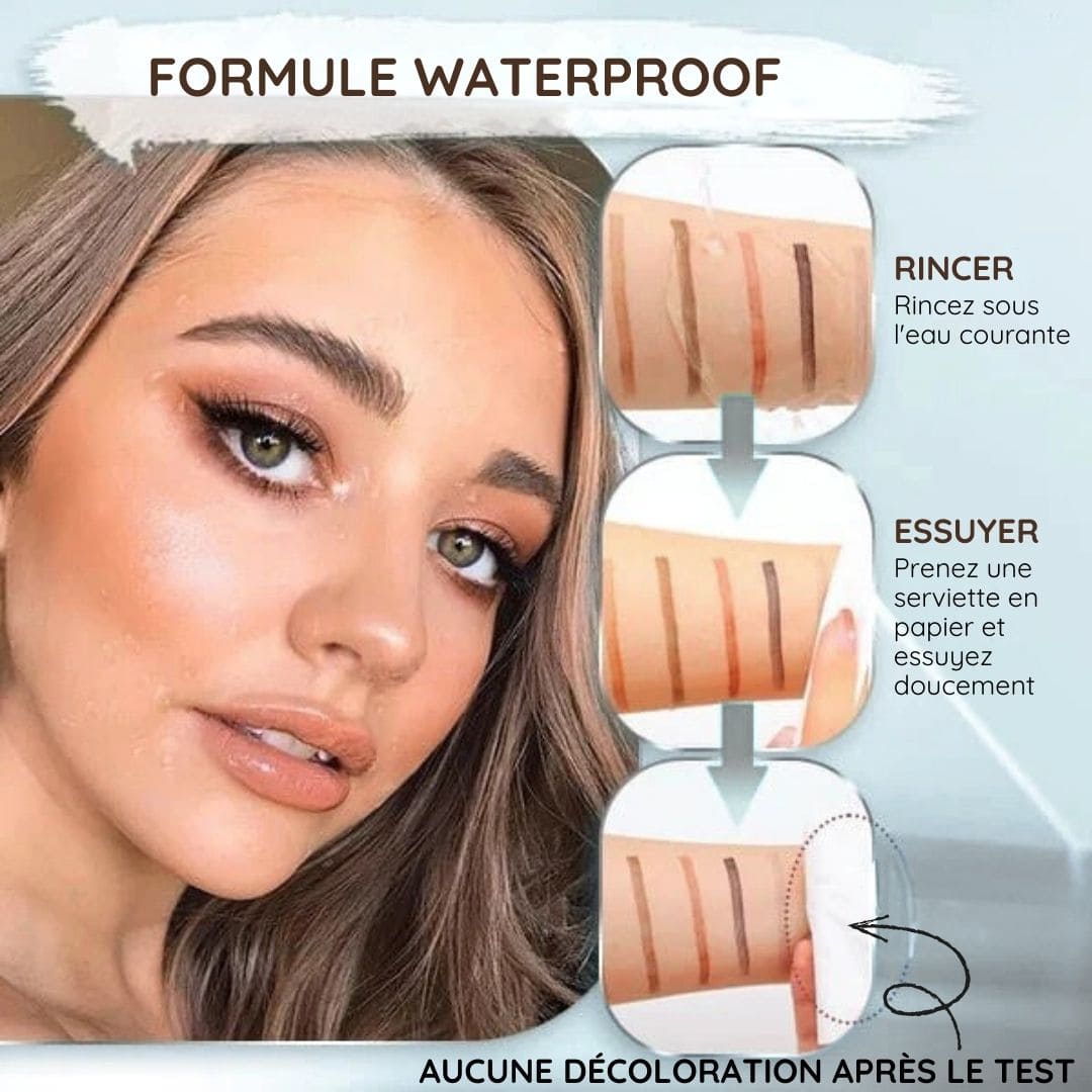 Crayon de tatouage 3D waterproof à 4 pointes pour microblading