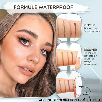 Crayon de tatouage 3D waterproof à 4 pointes pour microblading