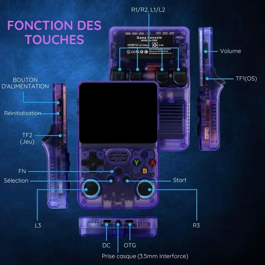 Console gaming rétro portable