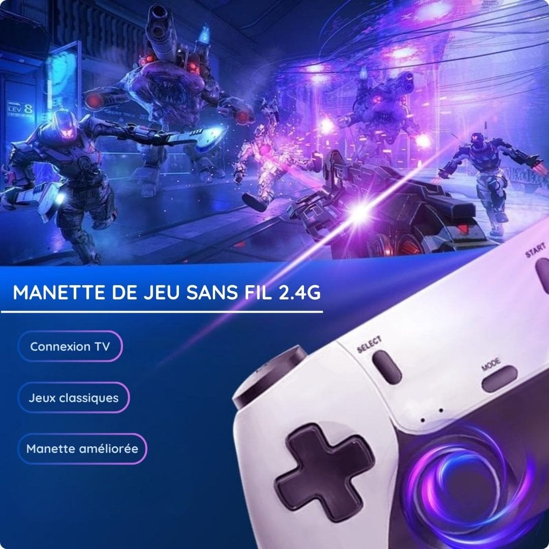 Console de jeu portable M15 - 128 Go (+50.000 jeux)