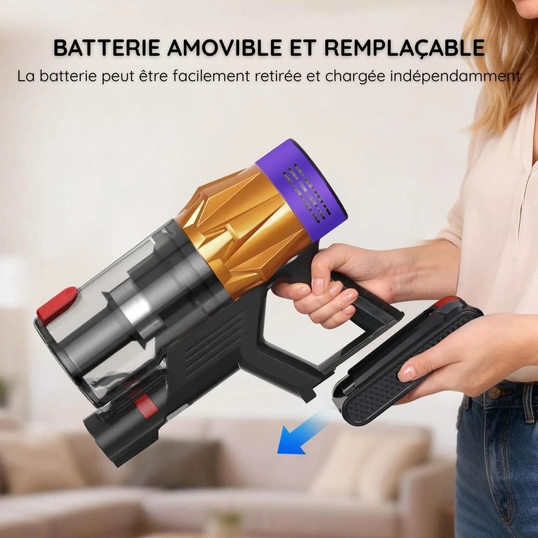 Aspirateur balai 140W sans fil multifonction