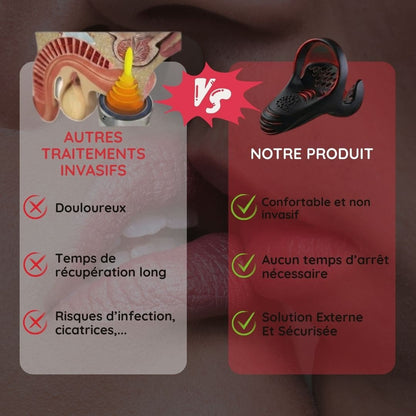 Anneau vibrant électrique de stimulation masculine