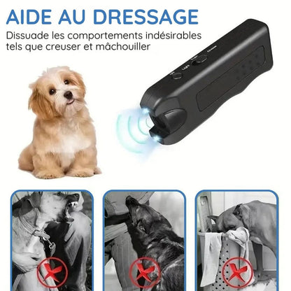Dispositif ultrasonique de correction comportementale pour chien
