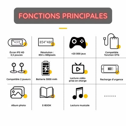 Console de jeux portable rétro HD SF3000 (+20.000 jeux)