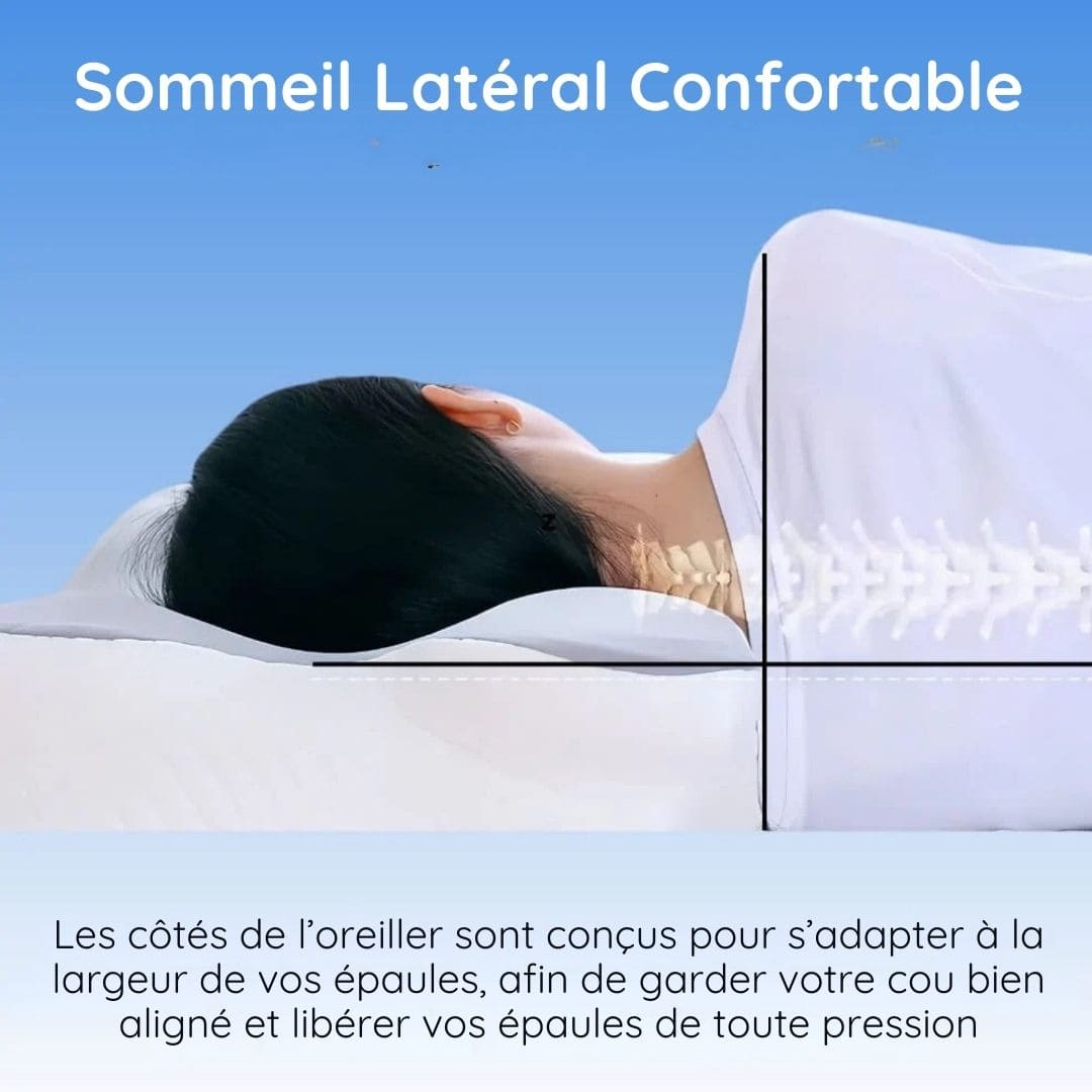 Oreiller de soutien ergonomique à mémoire de forme