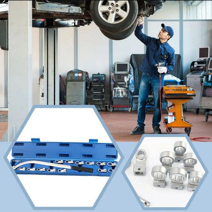 Jeu de 15 clés dynamométriques à sangle - Têtes remplaçables portables