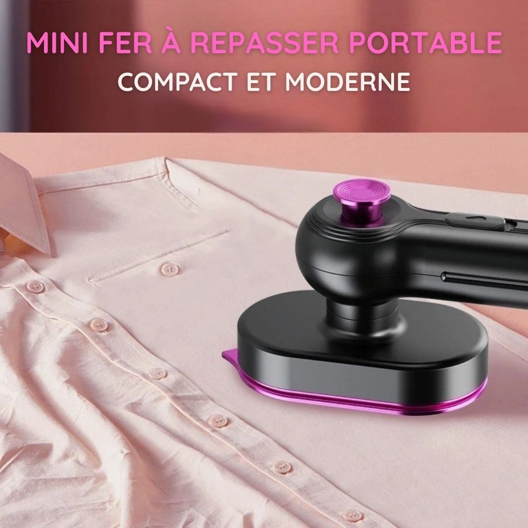 Mini fer à repasser portable compact et moderne
