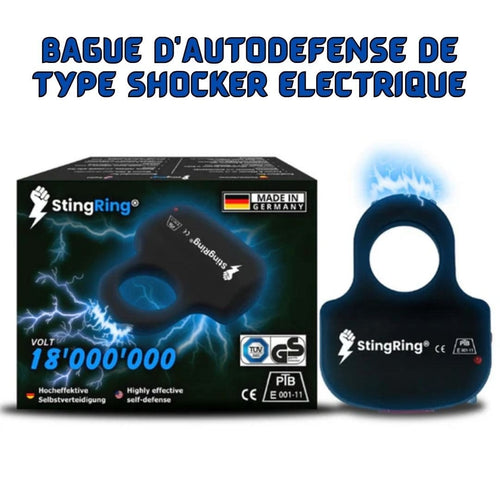 Bague d’autodéfense de type shocker électrique
