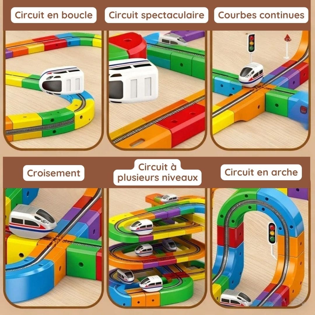 Circuit de course 3D éducatif et anti-gravité pour enfants