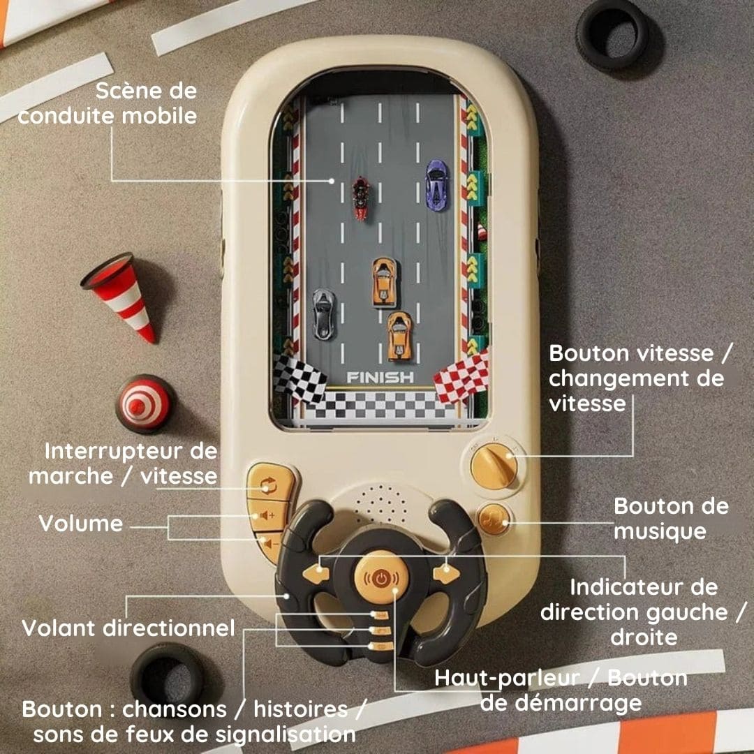 Jouet éducatif de simulation de conduite