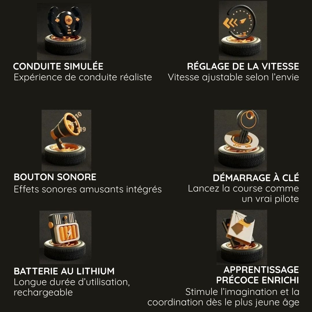 Jouet éducatif de simulation de conduite