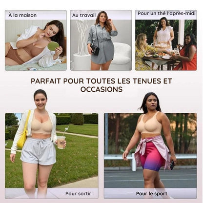 Soutien-gorge gainant et sculptant sans armature