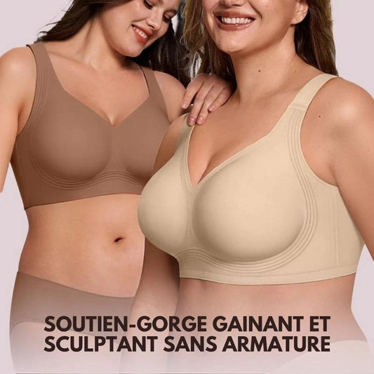 Soutien-gorge gainant et sculptant sans armature